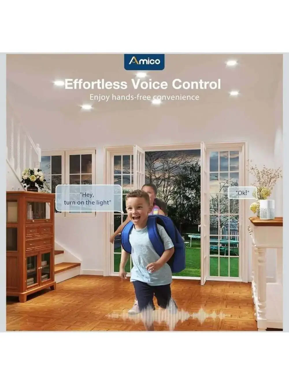 Amico 6 Pack Smart LED Recessed Lighting - WiFi Color Changing - New in Box
